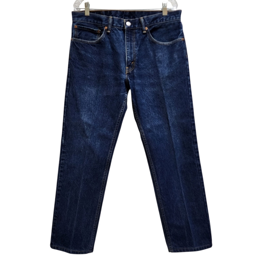 Levi's 505 Jeans Mens Sz 34x29 Blue Denim Straight Med Wash Casual Work Western